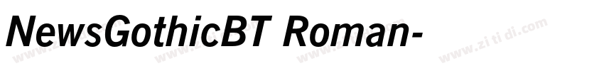 NewsGothicBT Roman字体转换